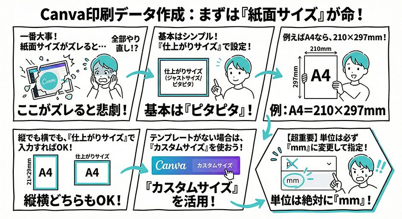 Canvaのサイズ指定