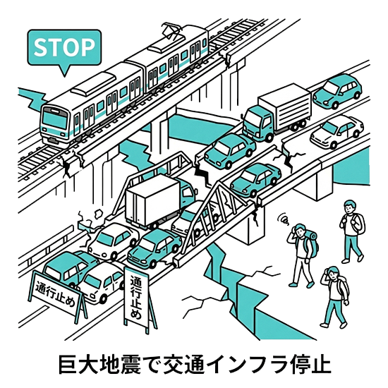 交通網のストップ