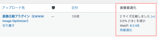 EWWW Image Optimizerプラグイン