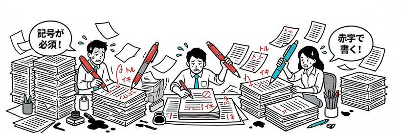 簡単な校正記号の紹介