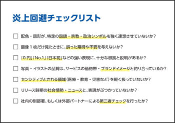 炎上回避チェックリスト