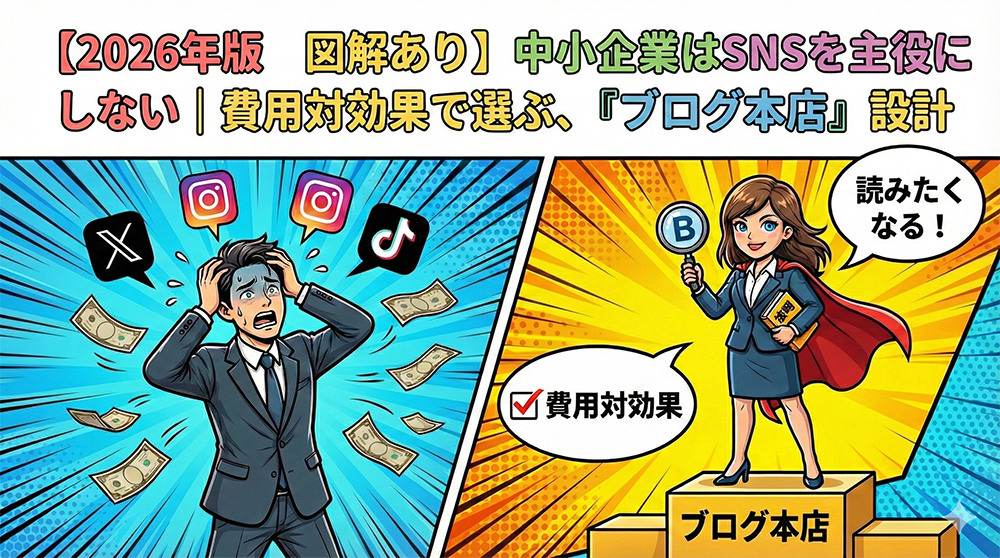 費用対効果で選ぶ、『ブログ本店』設計